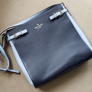 Kate Spade Leather Two Tone Crossbody Blue